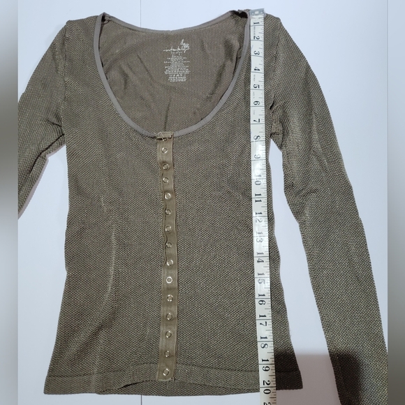 Intimately Free People Olive Long Sleeve Button Up - Picture 3 of 7